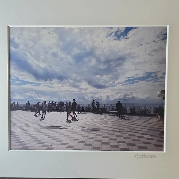 Matted Photography "Piazza in Taormina, Sicily" by Butterfly Rising Designs - Picture 4 of 6